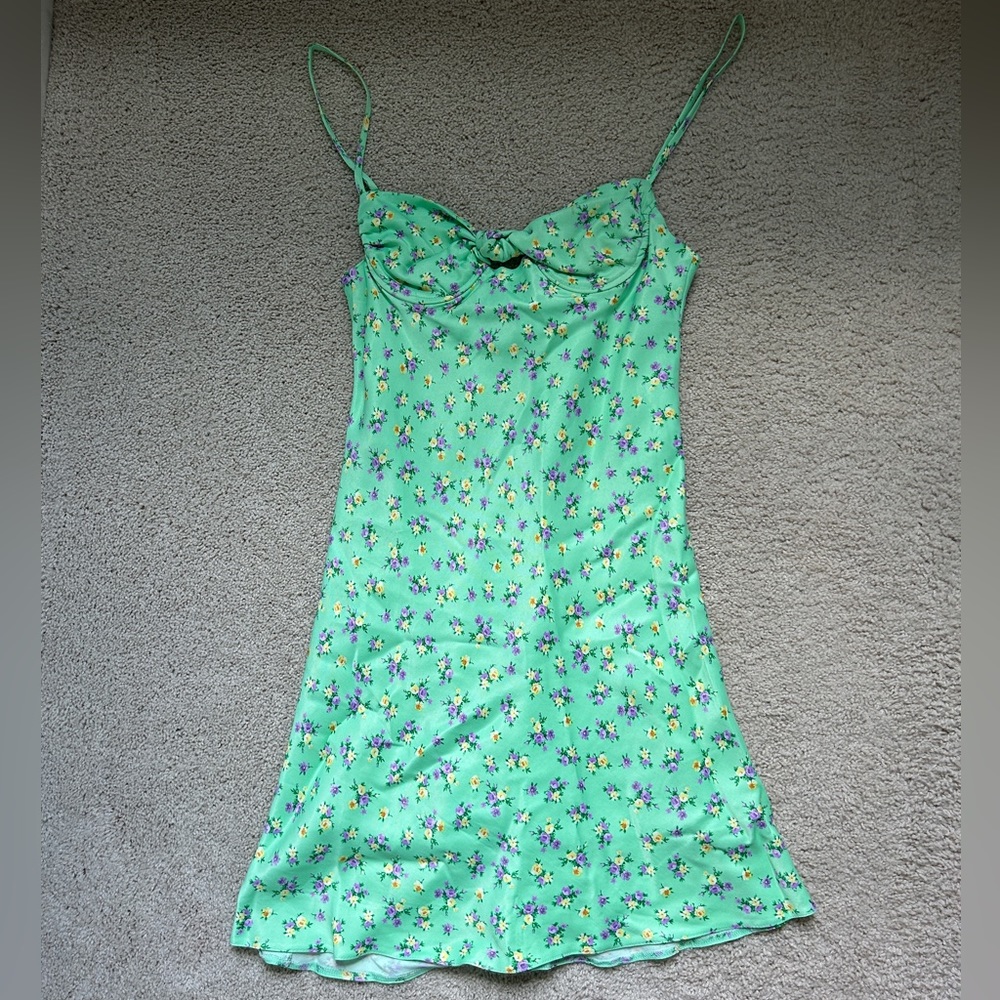 Zara Floral Silk Dress